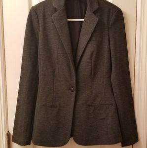 Gray jersey blazer